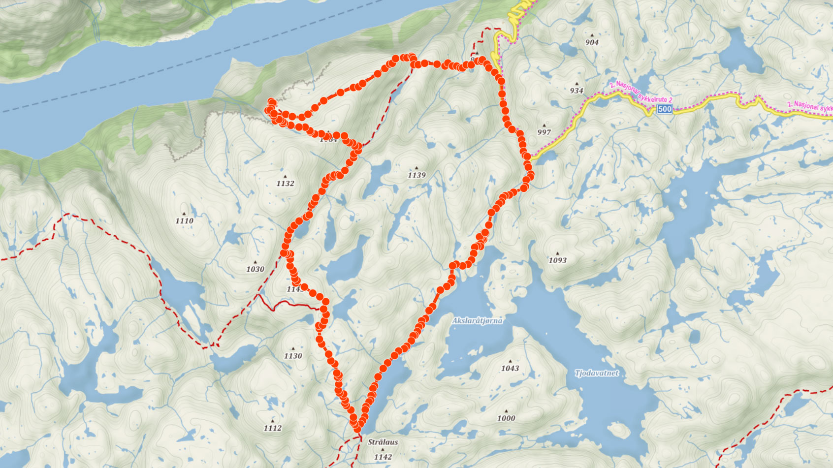 Okružní trasa na Kjeragbolten, kámen zaklíněný tisíc metrů nad fjordem